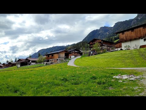 Alpbach Village and Mühlbach Path Part 1 ASMR - Valley, Tyrol, Austria • Virtual Walking Tour in 4K