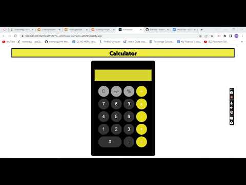 Calculator using React   #codingninja