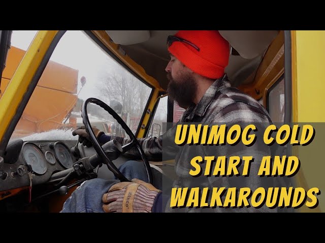 Unimog 406 cold start and walk around 