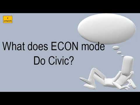 What Does ECON Mode Do Civic? - YouTube