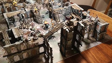 warcry 5 sets of terrain on one board