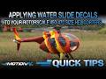 How To Apply Water Slide Decals On Your RotorScale Helicopter | Quick Tip | Motion RC