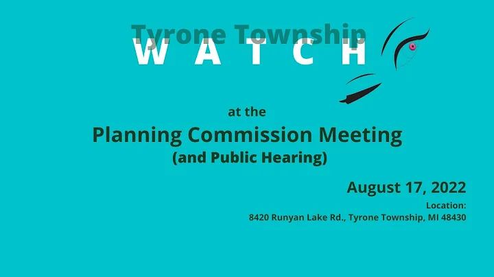 08 17 2022 Planning Commission Meeting and Public ...