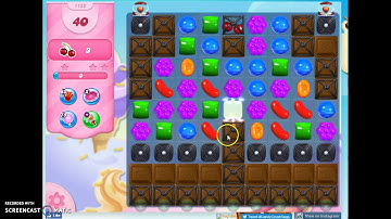Candy Crush Level 1122 Audio Talkthrough, 1 Star 0 Boosters