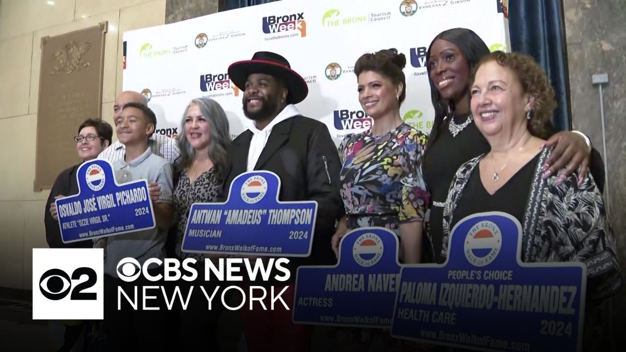 Ceremony held for 2024 Bronx Walk of Fame inductees - YouTube