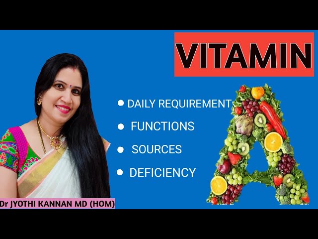 KNOW YOUR BODY- VITAMIN A