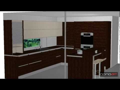 Www.nonoart.hu, nobilia brazil wenge krém konyha, kitchen, küchen ... Praktikus bútorok