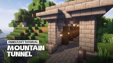 Minecraft: How to Build a Mountain Tunnel [Tutorial]