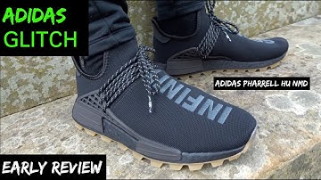 ADIDAS GLITCHED AND I GOT THESE SNEAKERS EARLY! PHARRELL HU NMD BLACK REVIEW