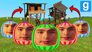 RED, BLUE & NORMAL Cocomartin FAMILY VS Towers l Garry's Mod screenshot 5