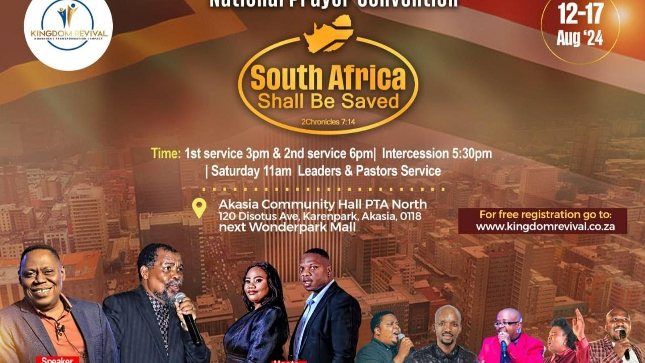 National Prayer Convention 16 Aug 2024 6PM | Dr John Mulinde | South Africa