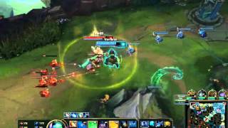 Sona mid, because why not
My side of this game that Killian (the Rammus) uploaded https://www.youtube.com/watch?v=TrRzNu9vCso
I almost exclusively play support, but figured Id try playing mid for a change since I rarely ever have (Ive played mid literally less than 10 times in total).
I was queued with the Rammus, Illaoi, and Taric. We just kinda decided to ignore the meta for the fun of it. Crit Rammus. Taric and Poppy bot (We were having no luck with finding an adc in teambuilder, so Killian decided to just take the poppy). It wound up working out. Hurray for Bronze/Silver elo. I just play casually and dont play ranked, so dont expect amazing gameplay or anything lol. Sona mid, because why not