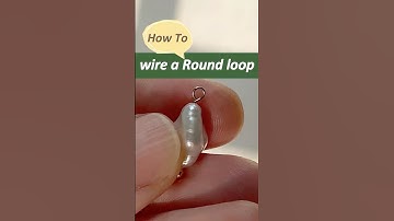 How to make wire loops - beading tutorial for beginners; jewelry making tips