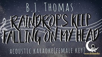 Thumbnail of RAINDROP'S KEEP FALIING ON MY HEAD B.J. Thomas (Acoustic Karaoke/ Female Key)