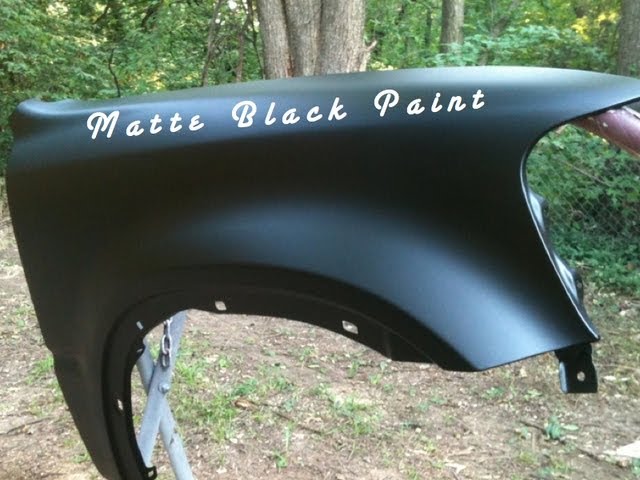 How To Spray Matte Black Paint - Single Stage Paint Without Clear Coat 