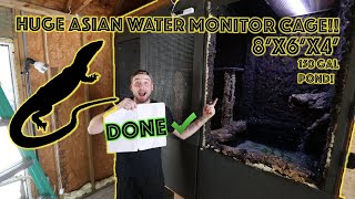PROLEVEL ASIAN WATER MONITOR CAGE BUILD IS DONE! (Pt. 2)