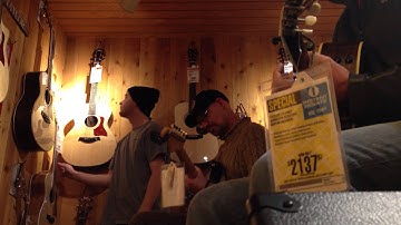 Faćo & Steve performing ENA (by FJ Nanic) at the Guitar Center, Beaverton