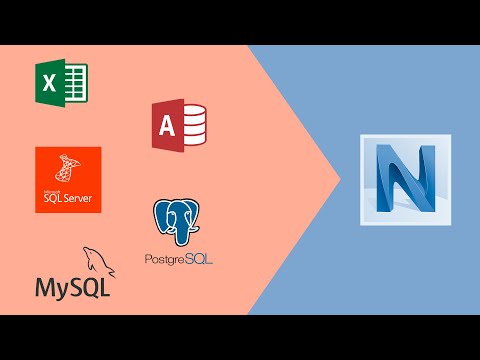 Navisworks DB link with Excel, Access, SQL Server, PostgreSQL, MySQL