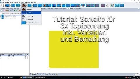NC Hops 7 Tutorial  Schleifenfunktion Makro 3x Topfbohrung