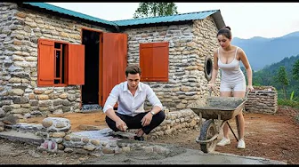 Leaving the City for the Forest – A Couple Builds a House from Scratch/ Time-Lapse Video