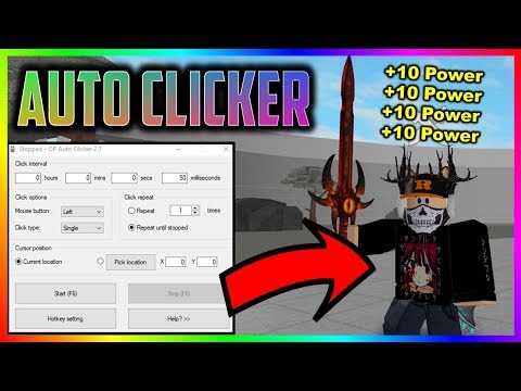 Using An Auto Clicker On Sword Simulator Roblox Youtube - auto clicker for roblox hp laptop