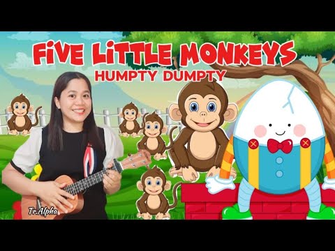 Five Little Monkey Humpty Dumpty Memes||Rhymes for Kids||Action Song ...