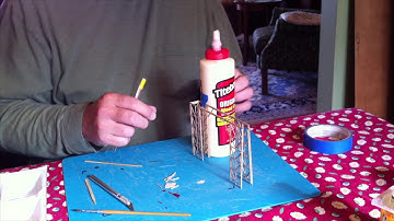 Ferry slip headwork built from coffee stirrers