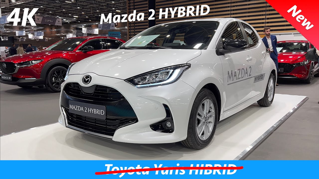 Mazda 2 HYBRID 2023 - FIRST look in 4K  Exterior - Interior (details), AKA  Toyota Yaris 