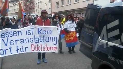 Eritrea Demo in Gießen 01.03.2013