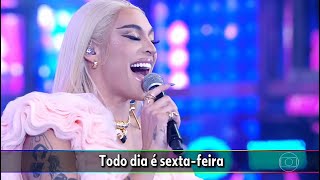 Pabllo Vittar canta 'Bandida' no 'Domingão do Faustão'