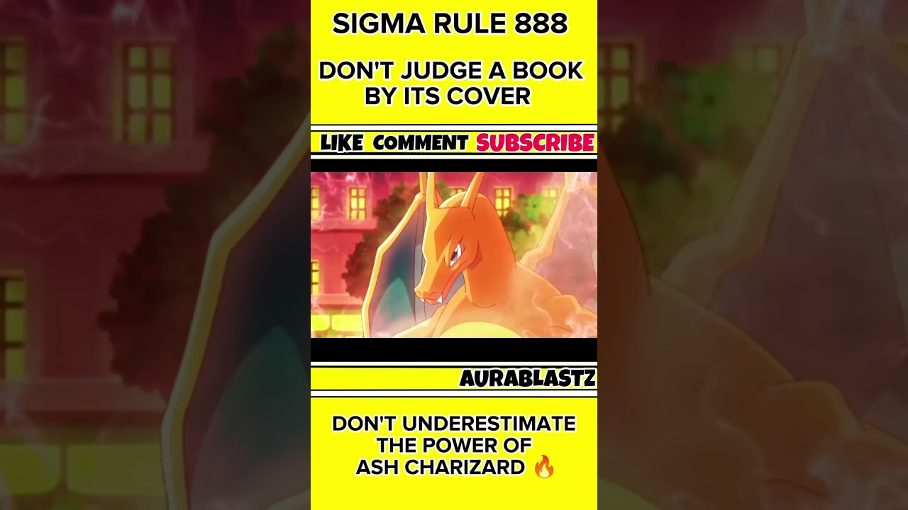 Pokemon ash Charizard  Sigma rule 888   ytshort  pokmon  ashcharizard  viralshorts