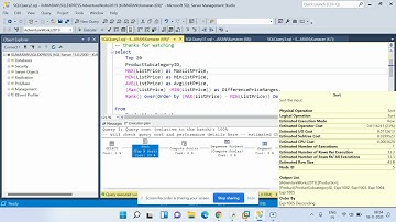 SQL Query Performance via Display Estimated Execution plan