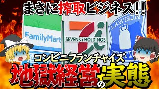 【ゆっくり解説】同じ系列の店舗同士で客の取り合い!?コンビニフランチャイズのアリ地獄経営について
