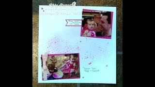 Scrapbook Layout with Embossing Paste and ways to Add Colour