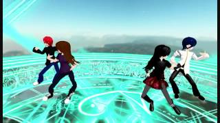 MMD Zigg Zagg - Kaine, Nadeshiko, Daichi, & Zelda