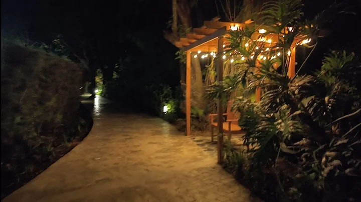 Viva Heavens by Wyndham Resort Night Walkway to the Beach Puerto Plata Dominican Republic