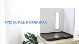 초보자를 위한 기본 형태의 룸박스만들기/ 1/12scale roombox/3면 구성의 돌하우스 룸박스/dollhouse miniature roombox /tutorial