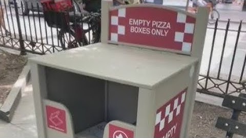 NYC adds new pizza-box-shaped trash cans