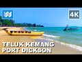 [4K] Pantai Teluk Kemang Beach in Port Dickson Malaysia 🇲🇾 2023 Walking Tour &amp; Vacation Travel Guide