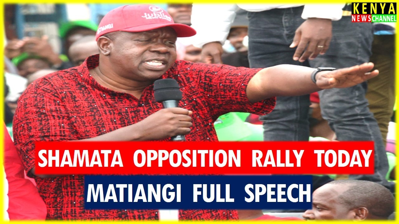 Матианги ревет, уничтожая Руто после сегодняшней церковной службы вместе с Гачагуа и Калонзо в Ша...