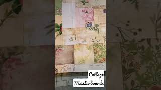 Collage Masterboards using scraps