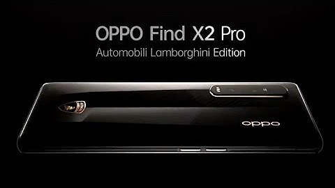 Oppo Find X2 Pro Lamborghini Edition Trailer | Official Introduction