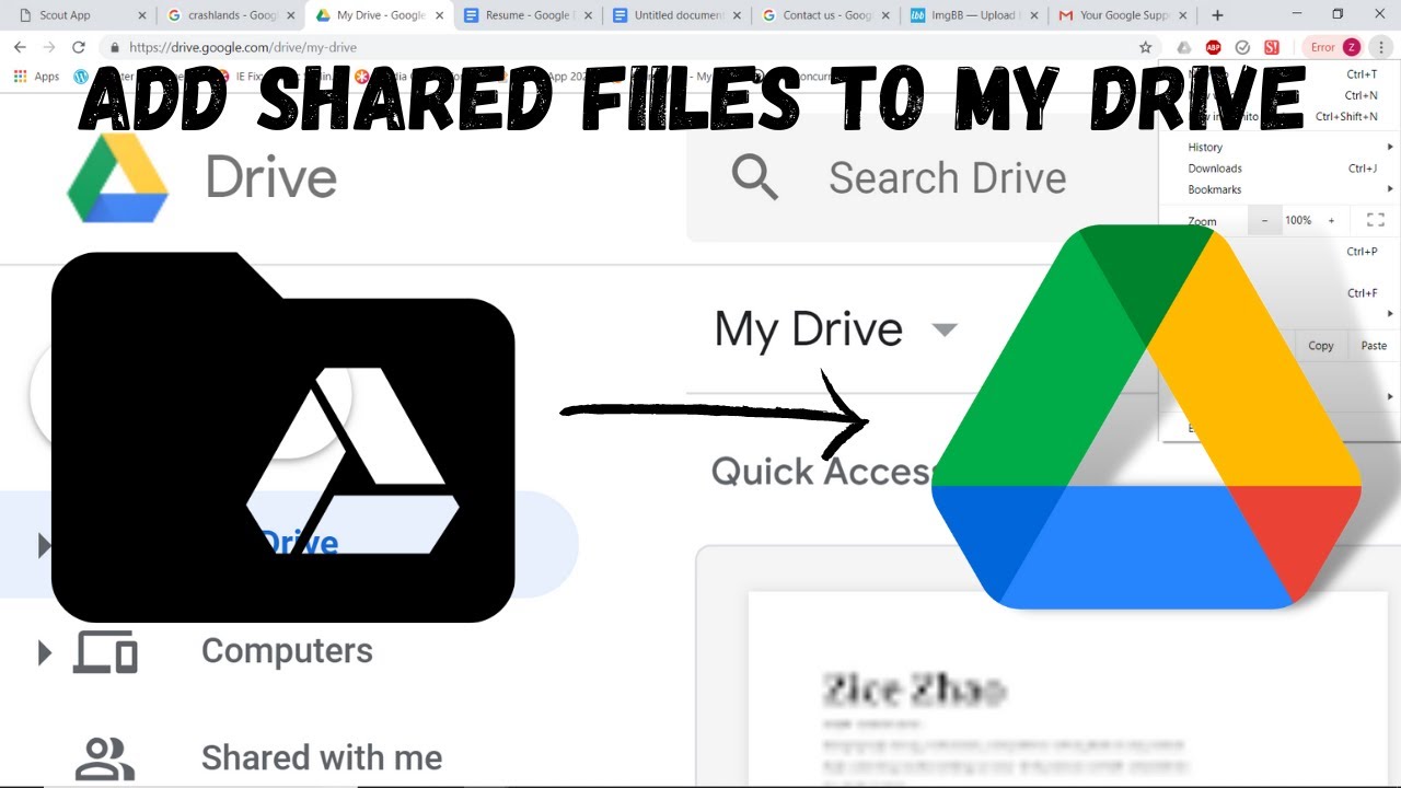 How to add a shared folder in your Google Drive desktop app in Windows 10.  