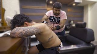 💈ASMR Back Massage by Barber Shamboo in Jamshedpur