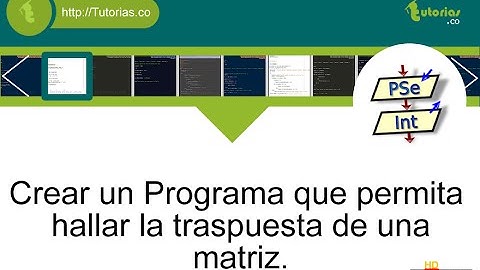 arreglos – pSeint (traspuesta de una matriz)