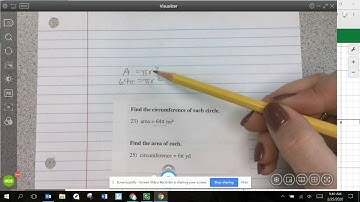 Find circumference given area