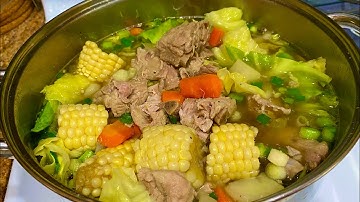 Pork Rib Soup Recipe/Pork Nilaga  #Shorts