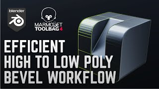 Blender + Marmoset Toolbag  Efficient High to Low Poly Bevel Workflow!