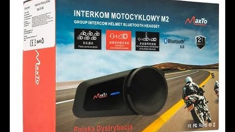Interkom Bluetooth MaxTo M2 UNBOXING