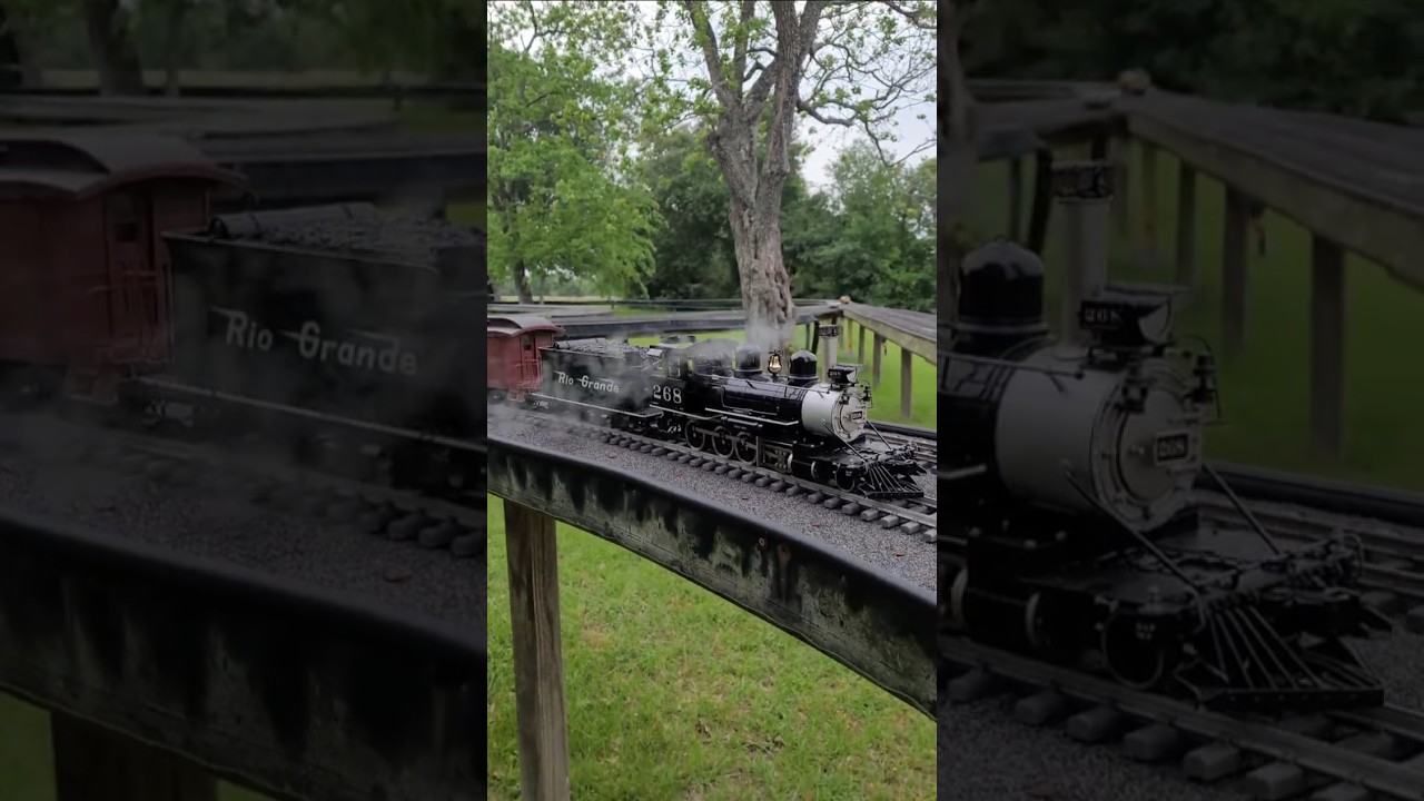 Live steam racing the Easter Egg train at HALS